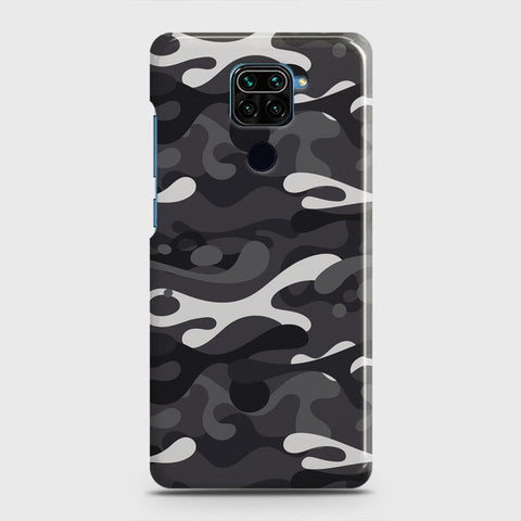 Xiaomi Redmi 10X 4G Cover - Camo Series - White & Grey Design - Matte Finish - Snap On Hard Case with LifeTime Colors Guarantee