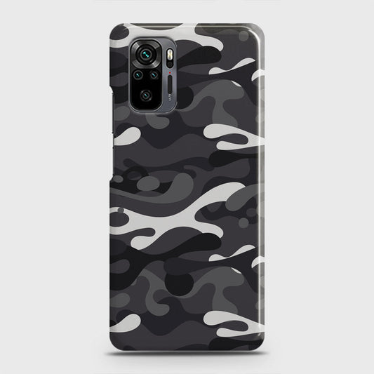 Xiaomi Redmi Note 10 Pro Cover - Camo Series - White & Grey Design - Matte Finish - Snap On Hard Case with LifeTime Colors Guarantee