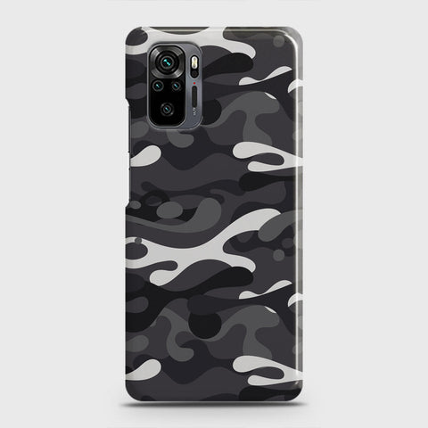 Xiaomi Redmi Note 10 Pro Cover - Camo Series - White & Grey Design - Matte Finish - Snap On Hard Case with LifeTime Colors Guarantee