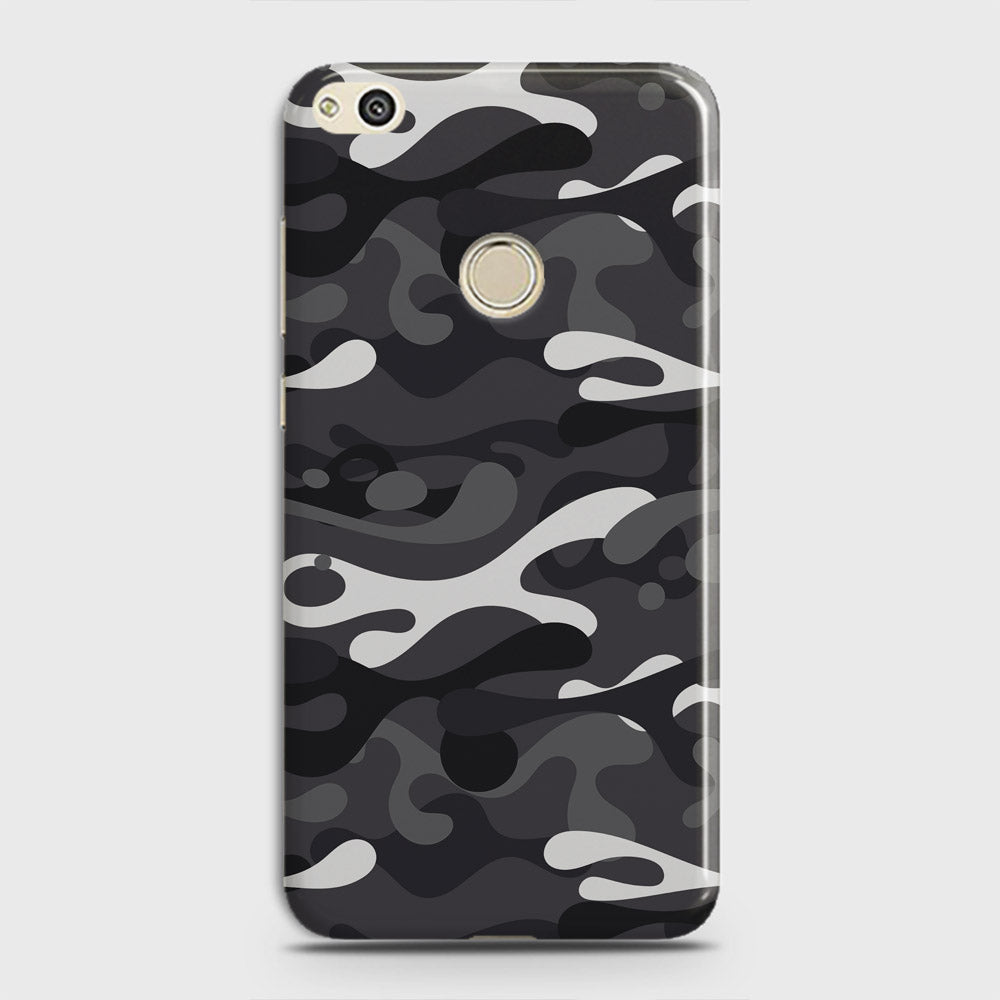 Huawei Nova Lite Cover - Camo Series - White & Grey Design - Matte Finish - Snap On Hard Case with LifeTime Colors Guarantee