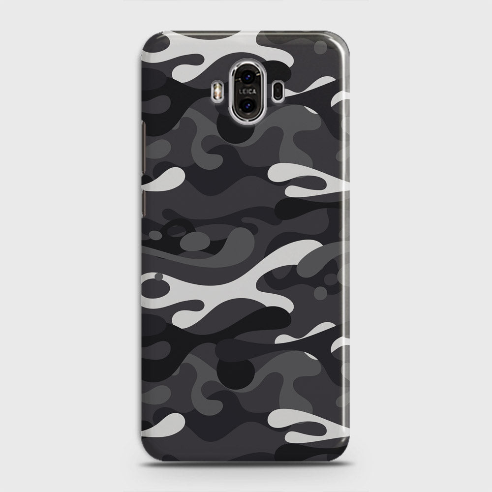 Huawei Mate 10 Cover - Camo Series - White & Grey Design - Matte Finish - Snap On Hard Case with LifeTime Colors Guarantee