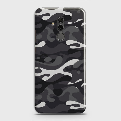 Huawei Mate 20 Lite Cover - Camo Series - White & Grey Design - Matte Finish - Snap On Hard Case with LifeTime Colors Guarantee