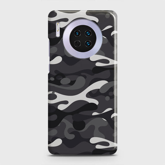 Huawei Mate 30 Cover - Camo Series - White & Grey Design - Matte Finish - Snap On Hard Case with LifeTime Colors Guarantee