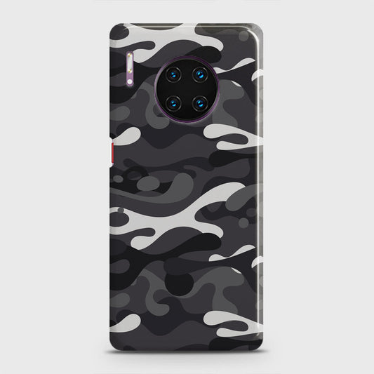 Huawei Mate 30 Pro Cover - Camo Series - White & Grey Design - Matte Finish - Snap On Hard Case with LifeTime Colors Guarantee