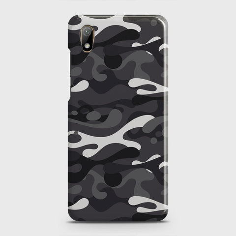 Honor 8S 2020 Cover - Camo Series - White & Grey Design - Matte Finish - Snap On Hard Case with LifeTime Colors Guarantee