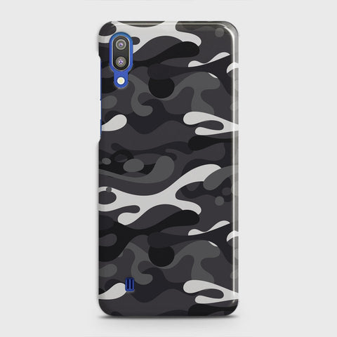Samsung Galaxy M10 Cover - Camo Series - White & Grey Design - Matte Finish - Snap On Hard Case with LifeTime Colors Guarantee