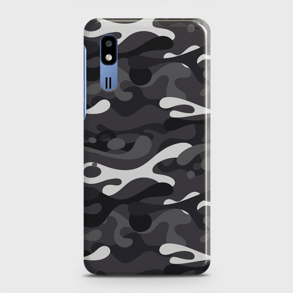 Samsung Galaxy A2 Core Cover - Camo Series - White & Grey Design - Matte Finish - Snap On Hard Case with LifeTime Colors Guarantee