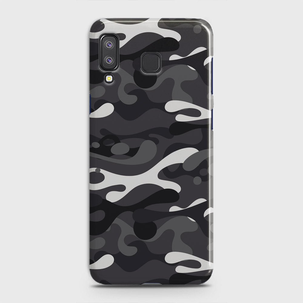 Samsung Galaxy A8 Star Cover - Camo Series - White & Grey Design - Matte Finish - Snap On Hard Case with LifeTime Colors Guarantee