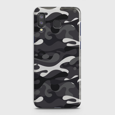 Samsung Galaxy A8 Star Cover - Camo Series - White & Grey Design - Matte Finish - Snap On Hard Case with LifeTime Colors Guarantee