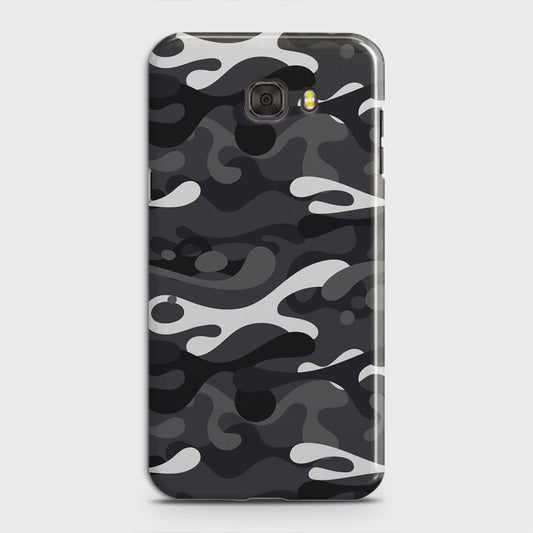 Samsung Galaxy C7 Pro Cover - Camo Series - White & Grey Design - Matte Finish - Snap On Hard Case with LifeTime Colors Guarantee