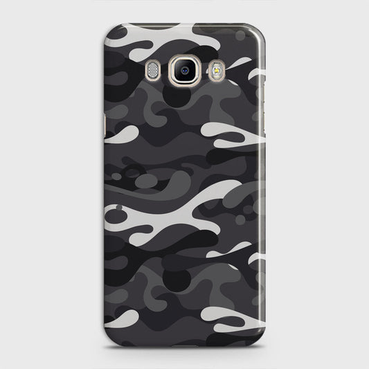 Samsung Galaxy J5 2016 / J510 Cover - Camo Series - White & Grey Design - Matte Finish - Snap On Hard Case with LifeTime Colors Guarantee