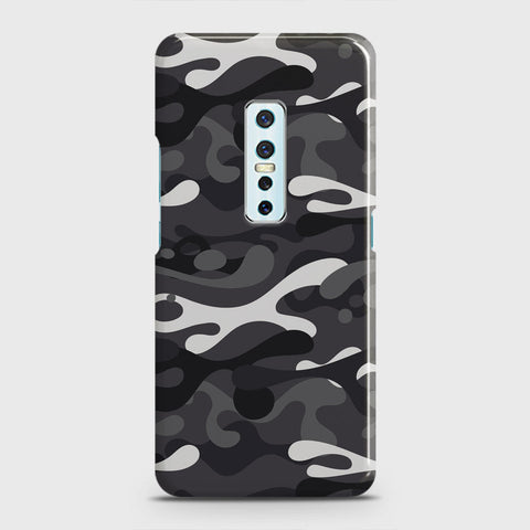 Vivo V17 Pro Cover - Camo Series - White & Grey Design - Matte Finish - Snap On Hard Case with LifeTime Colors Guarantee