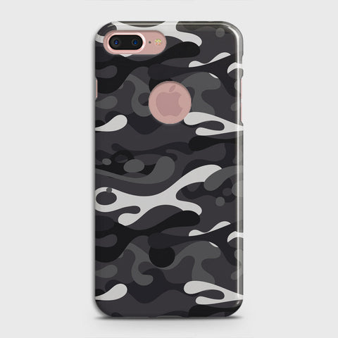iPhone 8 / 7 Logo Cover - Camo Series - White & Grey Design - Matte Finish - Snap On Hard Case with LifeTime Colors Guarantee