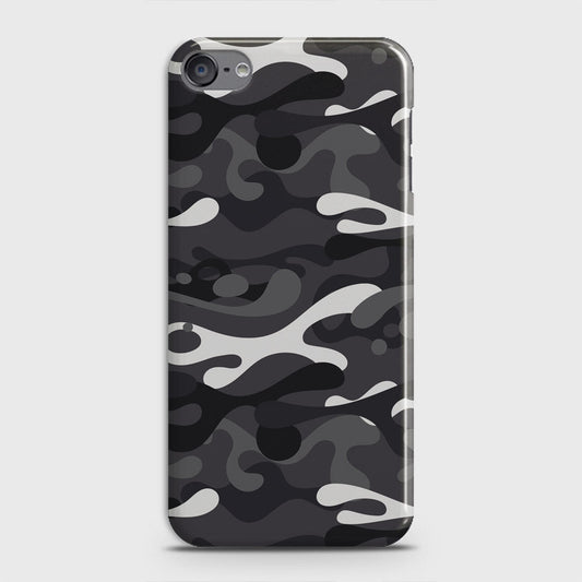 iPod Touch 6 Cover - Camo Series - White & Grey Design - Matte Finish - Snap On Hard Case with LifeTime Colors Guarantee