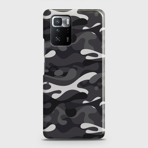 Xiaomi Poco X3 GT Cover - Camo Series - White & Grey Design - Matte Finish - Snap On Hard Case with LifeTime Colors Guarantee