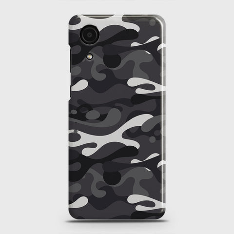 Samsung Galaxy A03 Core Cover - Camo Series - White & Grey Design - Matte Finish - Snap On Hard Case with LifeTime Colors Guarantee
