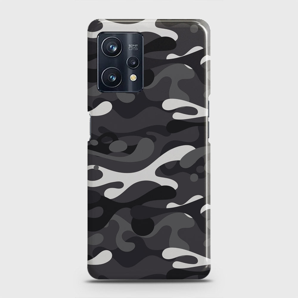 Realme 9 Pro Plus Cover - Camo Series - White & Grey Design - Matte Finish - Snap On Hard Case with LifeTime Colors Guarantee