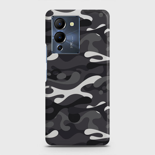 Infinix Note 12 G96 Cover - Camo Series - White & Grey Design - Matte Finish - Snap On Hard Case with LifeTime Colors Guarantee