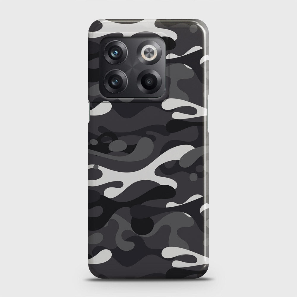OnePlus Ace Pro Cover - Camo Series - White & Grey Design - Matte Finish - Snap On Hard Case with LifeTime Colors Guarantee
