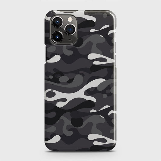 iPhone 11 Pro Cover - Camo Series - White & Grey Design - Matte Finish - Snap On Hard Case with LifeTime Colors Guarantee