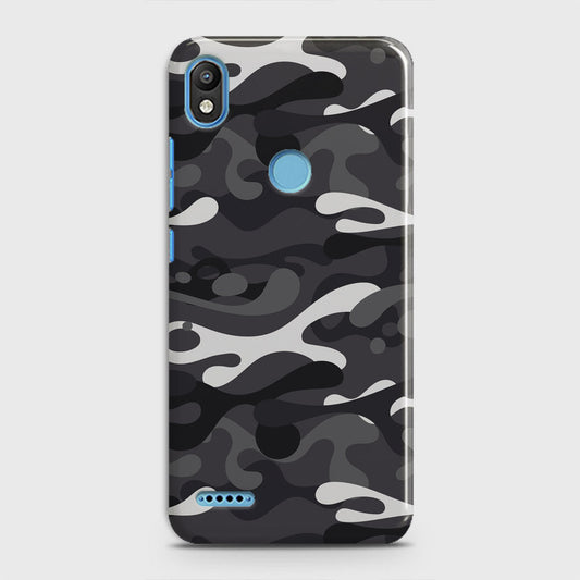 Infinix Smart 2 / X5515 Cover - Camo Series - White & Grey Design - Matte Finish - Snap On Hard Case with LifeTime Colors Guarantee