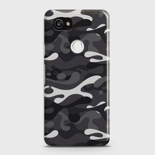 Google Pixel 2 XL Cover - Camo Series - White & Grey - Matte Finish - Snap On Hard Case with LifeTime Colors Guarantee