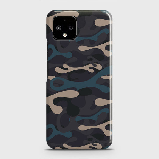Google Pixel 4 XL Cover - Camo Series - Blue & Grey - Matte Finish - Snap On Hard Case with LifeTime Colors Guarantee
