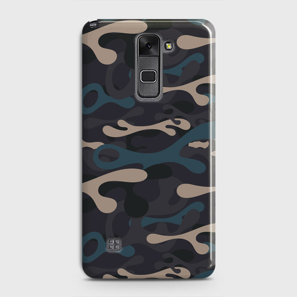 LG Stylus 2 / Stylus 2 Plus / Stylo 2 / Stylo 2 Plus Cover - Camo Series - Blue & Grey Design - Matte Finish - Snap On Hard Case with LifeTime Colors Guarantee