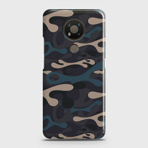 Nokia 3.4 Cover - Camo Series - Blue & Grey Design - Matte Finish - Snap On Hard Case with LifeTime Colors Guarantee