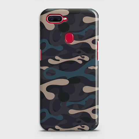 Realme 2 Pro Cover - Camo Series - Blue & Grey Design - Matte Finish - Snap On Hard Case with LifeTime Colors Guarantee