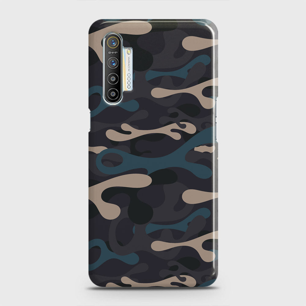 Realme XT Cover - Camo Series - Blue & Grey Design - Matte Finish - Snap On Hard Case with LifeTime Colors Guarantee