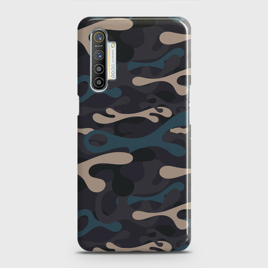 Realme XT Cover - Camo Series - Blue & Grey Design - Matte Finish - Snap On Hard Case with LifeTime Colors Guarantee