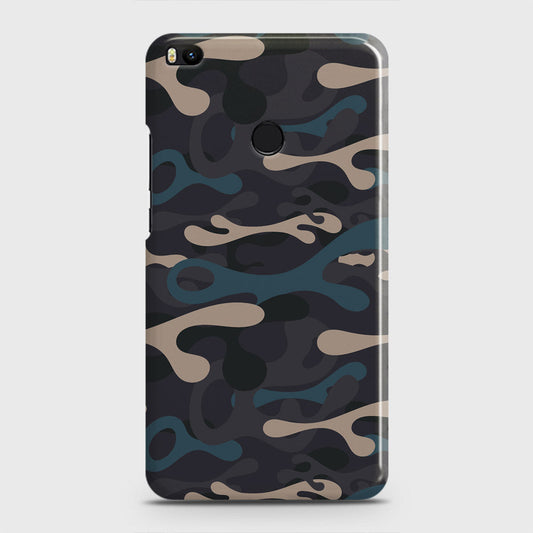 Xiaomi Mi Max 2 Cover - Camo Series - Blue & Grey Design - Matte Finish - Snap On Hard Case with LifeTime Colors Guarantee