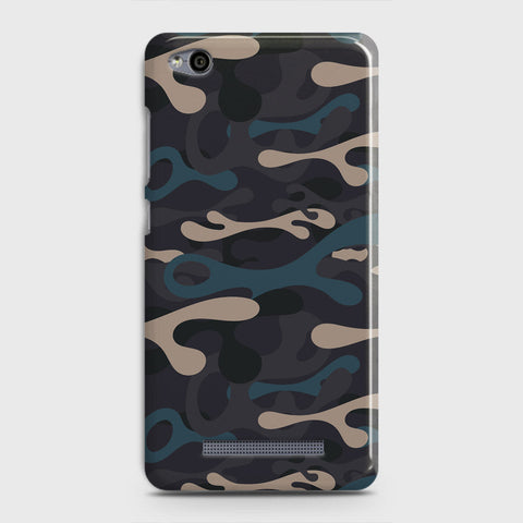 Xiaomi Redmi 4A Cover - Camo Series - Blue & Grey Design - Matte Finish - Snap On Hard Case with LifeTime Colors Guarantee
