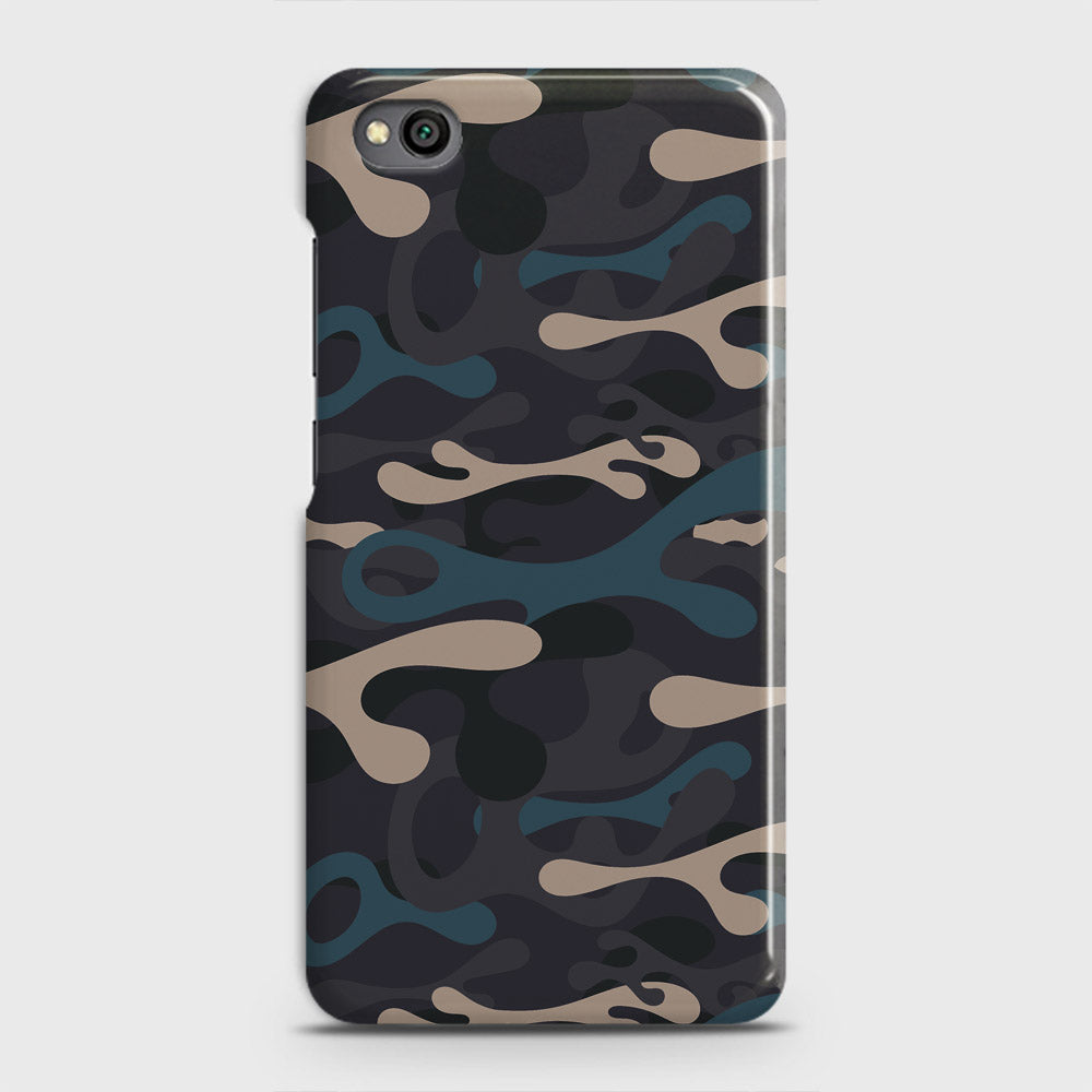 Xiaomi Redmi Go Cover - Camo Series - Blue & Grey Design - Matte Finish - Snap On Hard Case with LifeTime Colors Guarantee