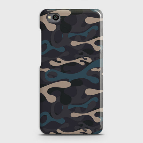 Xiaomi Redmi Go Cover - Camo Series - Blue & Grey Design - Matte Finish - Snap On Hard Case with LifeTime Colors Guarantee