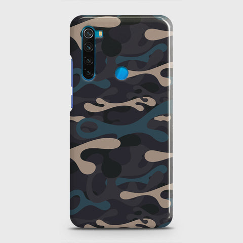 Xiaomi Redmi Note 8 Cover - Camo Series - Blue & Grey Design - Matte Finish - Snap On Hard Case with LifeTime Colors Guarantee
