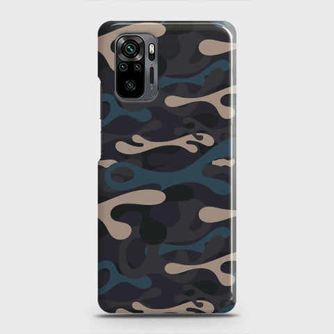 Xiaomi Redmi Note 10 Pro Cover - Camo Series - Blue & Grey Design - Matte Finish - Snap On Hard Case with LifeTime Colors Guarantee