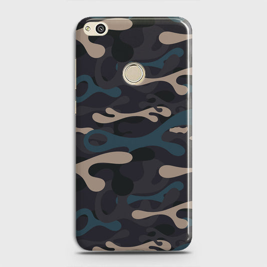 Huawei Nova Lite Cover - Camo Series - Blue & Grey Design - Matte Finish - Snap On Hard Case with LifeTime Colors Guarantee