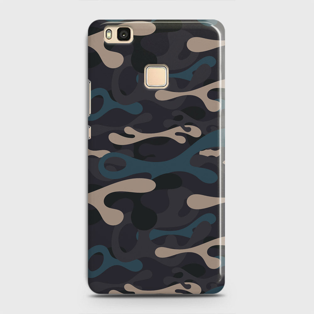 Huawei P9 Lite Cover - Camo Series - Blue & Grey Design - Matte Finish - Snap On Hard Case with LifeTime Colors Guarantee