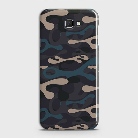 Samsung Galaxy J4 Core Cover - Camo Series - Blue & Grey Design - Matte Finish - Snap On Hard Case with LifeTime Colors Guarantee