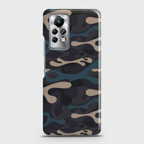 Infinix Note 11 Pro Cover - Camo Series - Blue & Grey Design - Matte Finish - Snap On Hard Case with LifeTime Colors Guarantee
