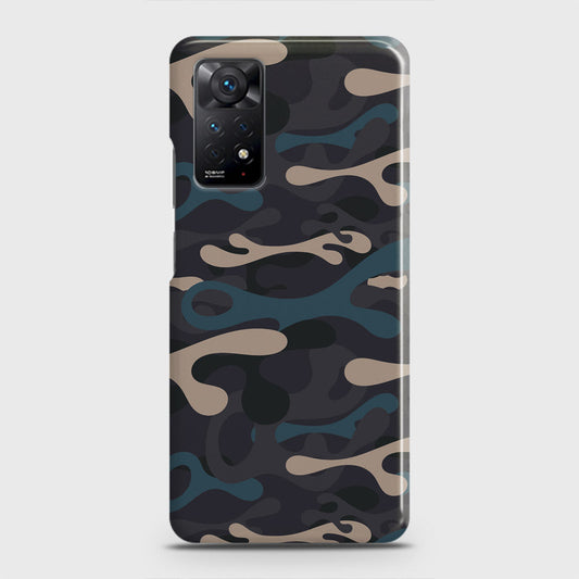 Xiaomi Redmi Note 11 Pro Cover - Camo Series - Blue & Grey Design - Matte Finish - Snap On Hard Case with LifeTime Colors Guarantee