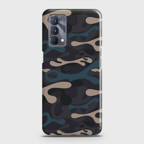 Realme GT Master Cover - Camo Series - Blue & Grey Design - Matte Finish - Snap On Hard Case with LifeTime Colors Guarantee