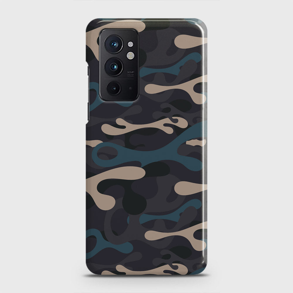 OnePlus 9RT 5G Cover - Camo Series - Blue & Grey Design - Matte Finish - Snap On Hard Case with LifeTime Colors Guarantee