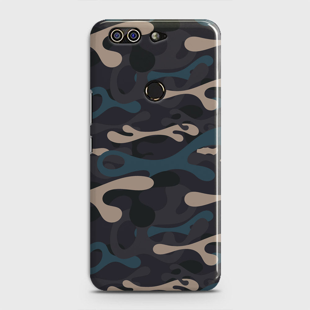 Infinix Zero 5 Cover - Camo Series - Blue & Grey Design - Matte Finish - Snap On Hard Case with LifeTime Colors Guarantee