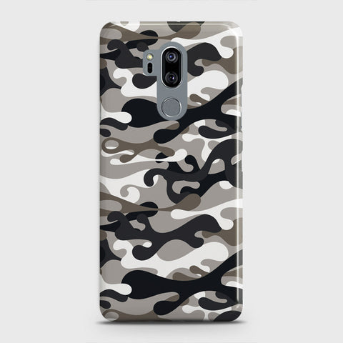 LG G7 ThinQ Cover - Camo Series - Black & Olive & Design - Matte Finish - Snap On Hard Case with LifeTime Colors Guarantee
