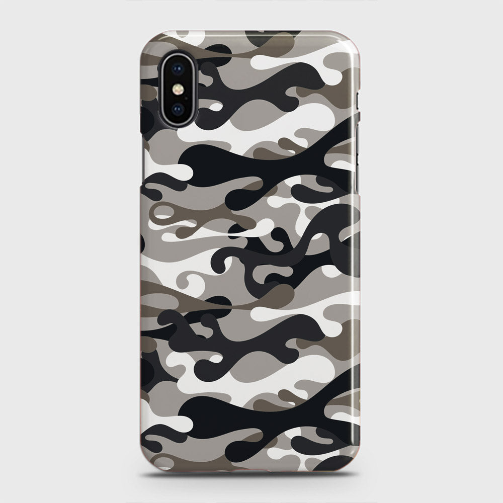 iPhone XS Cover - Camo Series - Black & Olive Design - Matte Finish - Snap On Hard Case with LifeTime Colors Guarantee