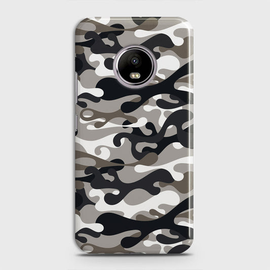 Motorola E4 Cover - Camo Series - Black & Olive Design - Matte Finish - Snap On Hard Case with LifeTime Colors Guarantee