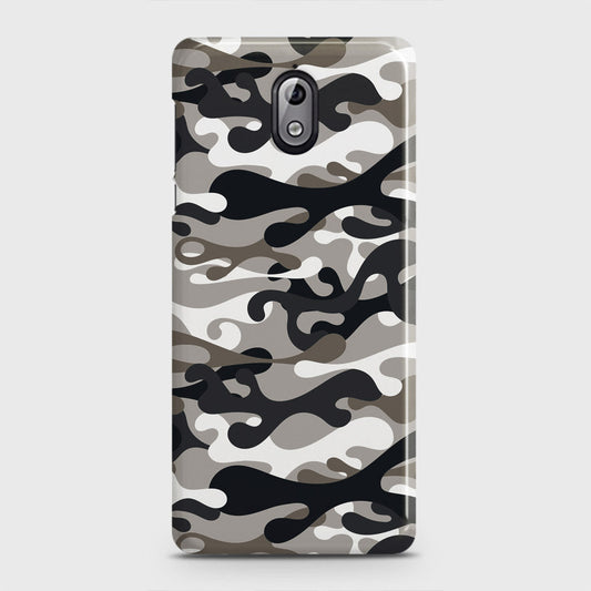 Nokia 3.1 Cover - Camo Series - Black & Olive Design - Matte Finish - Snap On Hard Case with LifeTime Colors Guarantee